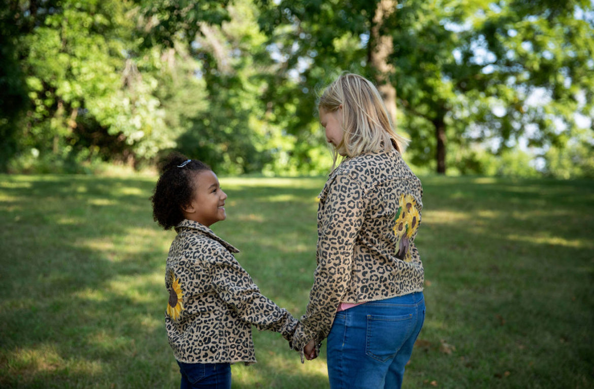 Leopard Denim Jacket