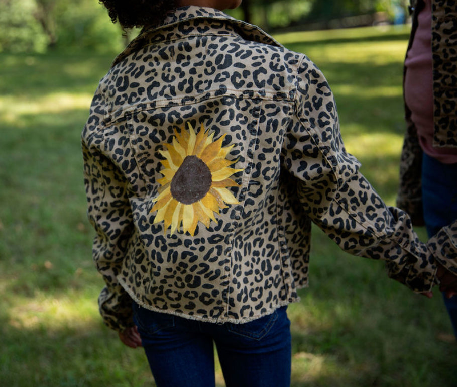 Leopard Denim Jacket