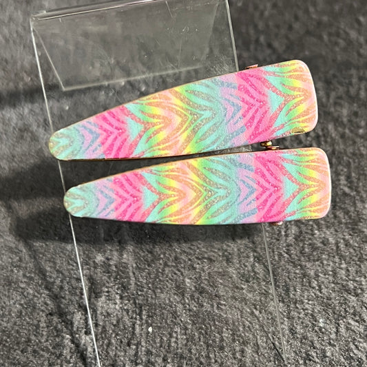 Multi Colored Zebra Clips