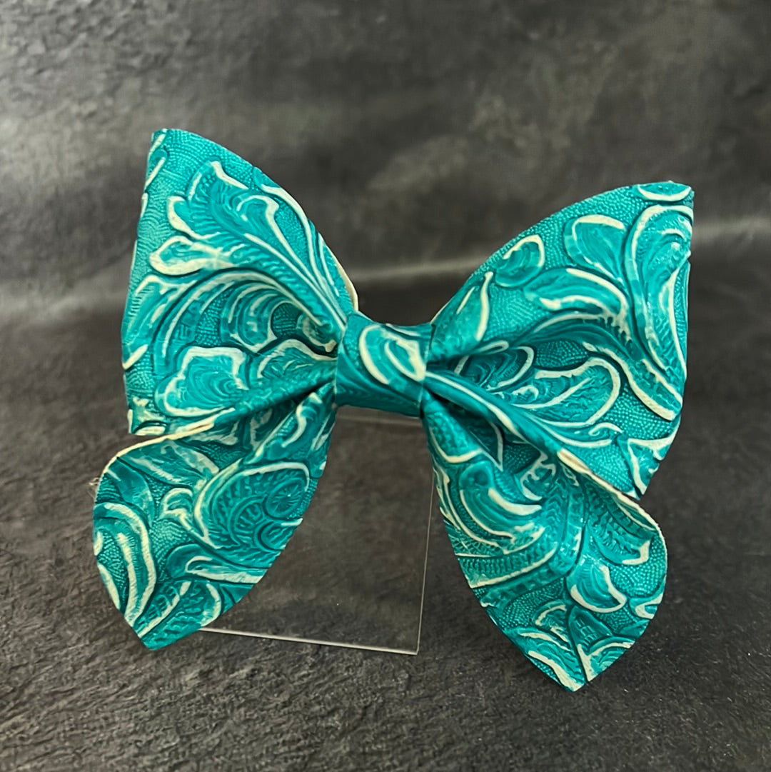 Teal Western Floral