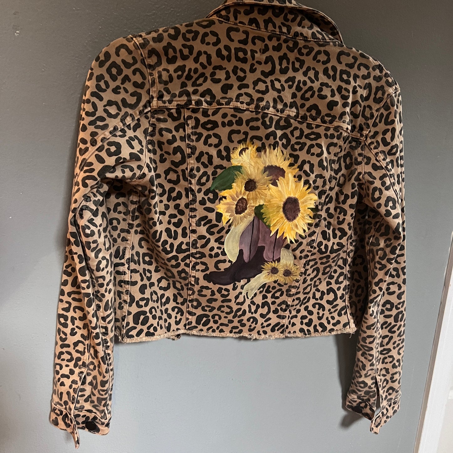 Leopard Denim Jacket