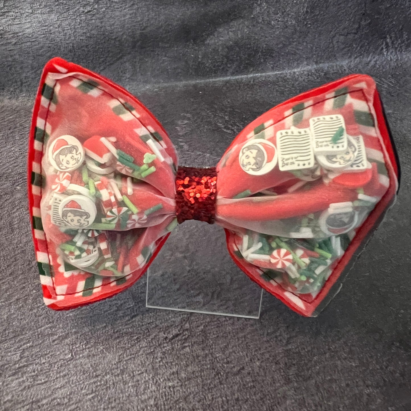 Santa Letter Shaker Bow