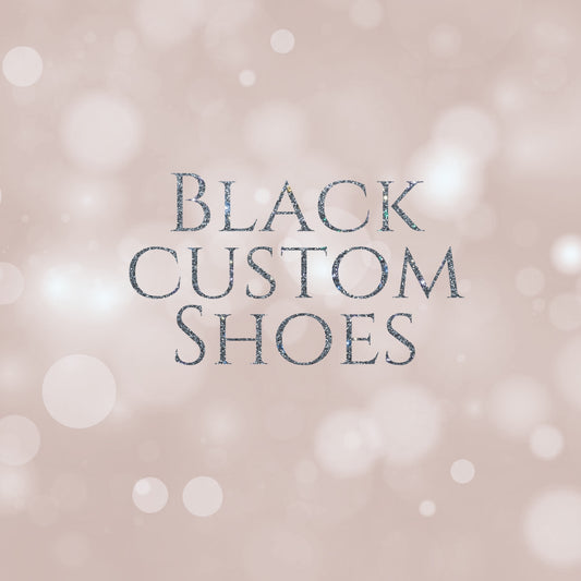 Black custom shoes